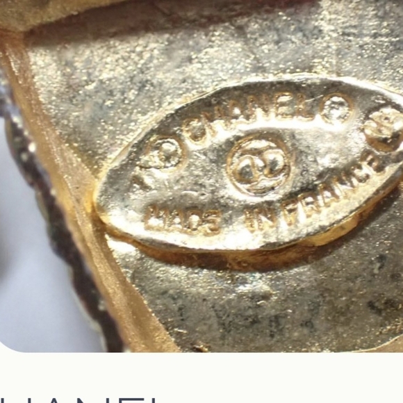 Chanel Vintage Matelassé Bucket Bag Charm Earrings Gold Plated Authentic - Picture 4 of 5